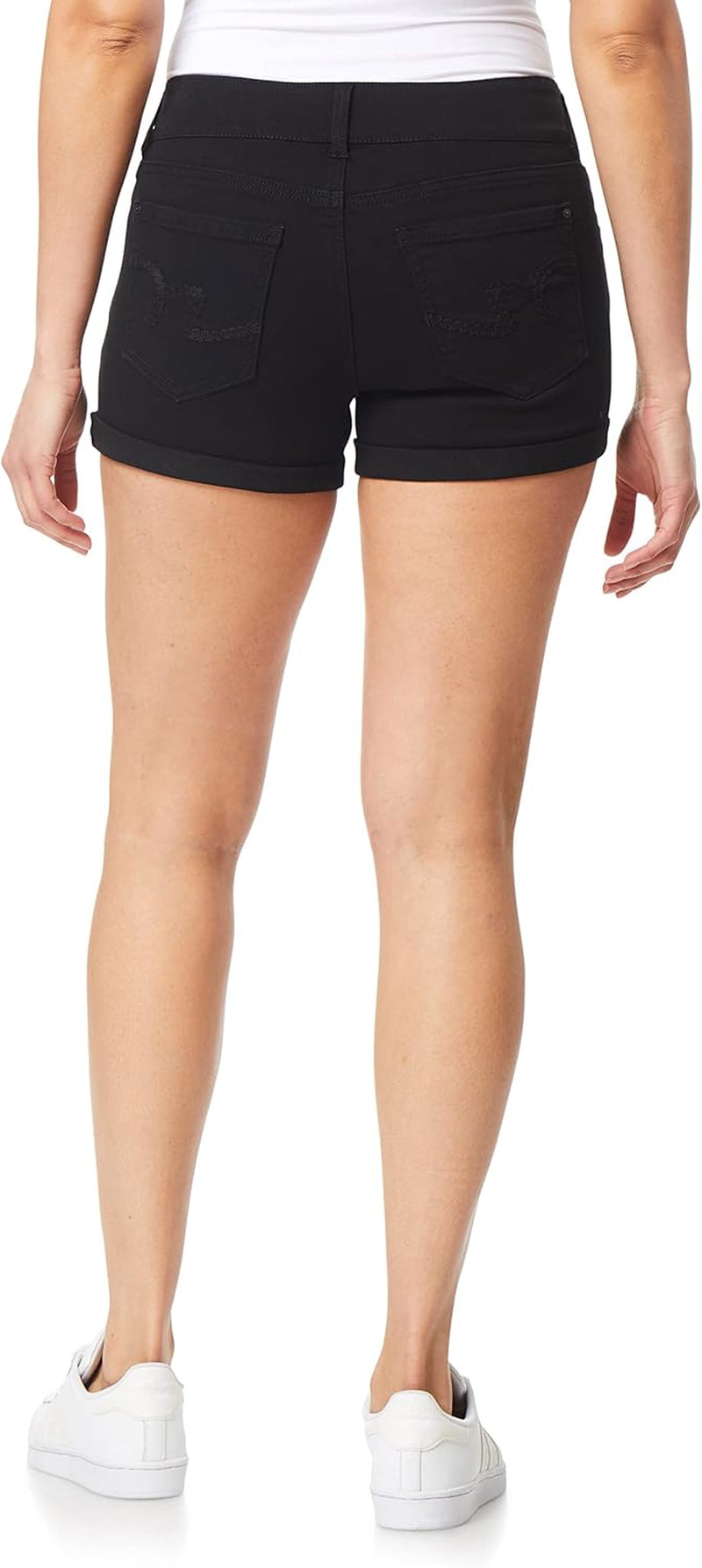Women'S Ultra Denim Shorts, Sizes 0-24 | Mid-Rise, Insta Soft Denim, Juniors, Standard and Plus, Trendy, Stretchy, Gap-Free Fit, Perfect 3" Inseam, Real Pockets