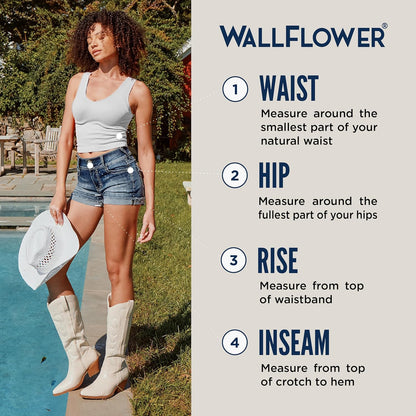 Women'S Ultra Denim Shorts, Sizes 0-24 | Mid-Rise, Insta Soft Denim, Juniors, Standard and Plus, Trendy, Stretchy, Gap-Free Fit, Perfect 3" Inseam, Real Pockets