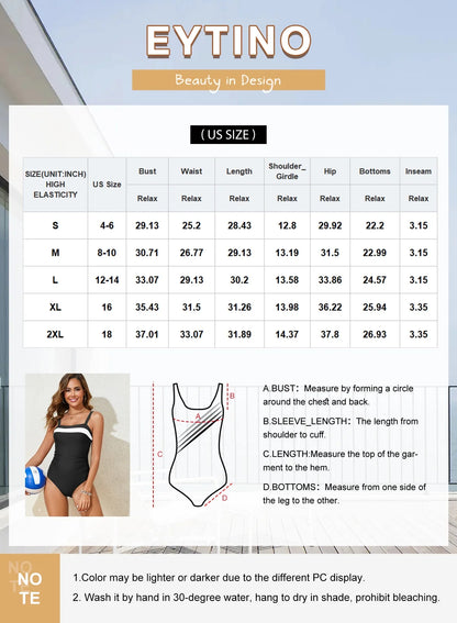 Womens Swimwear One Piece Swimsuit Tummy Control Color Block Print Bathing Suits Athletic Modest Swimming Suits Swimwear Green S-2XL