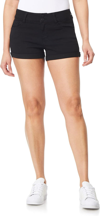 Women'S Ultra Denim Shorts, Sizes 0-24 | Mid-Rise, Insta Soft Denim, Juniors, Standard and Plus, Trendy, Stretchy, Gap-Free Fit, Perfect 3" Inseam, Real Pockets