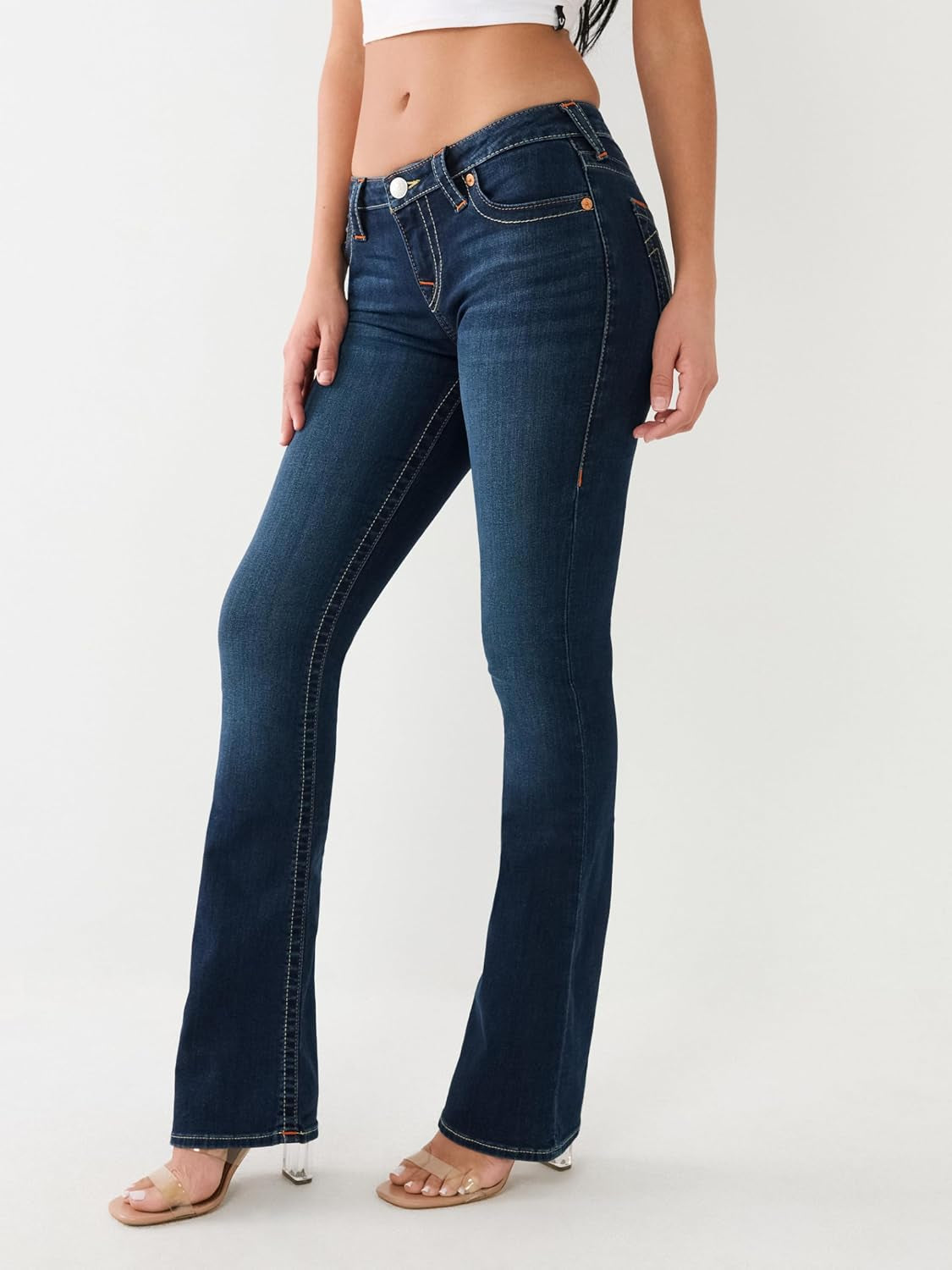 True Religion Women’S Becca Mid Rise Bootcut Jeans – Premium Stretch Denim, Flattering Ladies Jeans