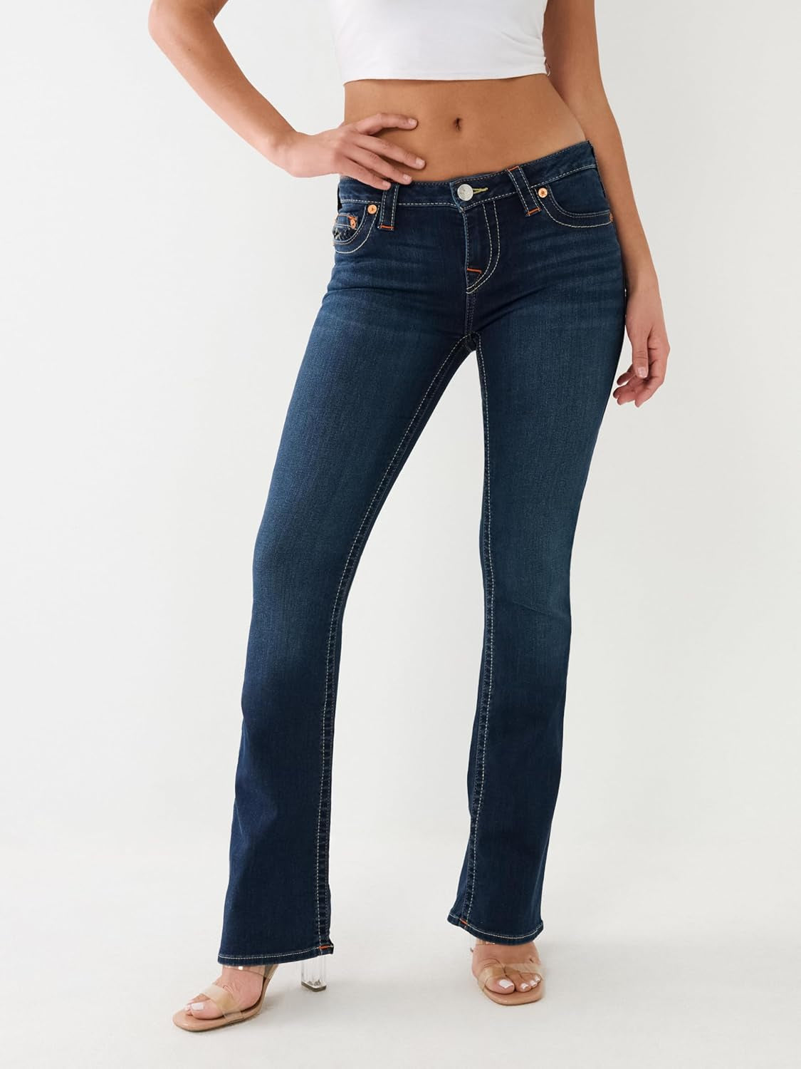 True Religion Women’S Becca Mid Rise Bootcut Jeans – Premium Stretch Denim, Flattering Ladies Jeans