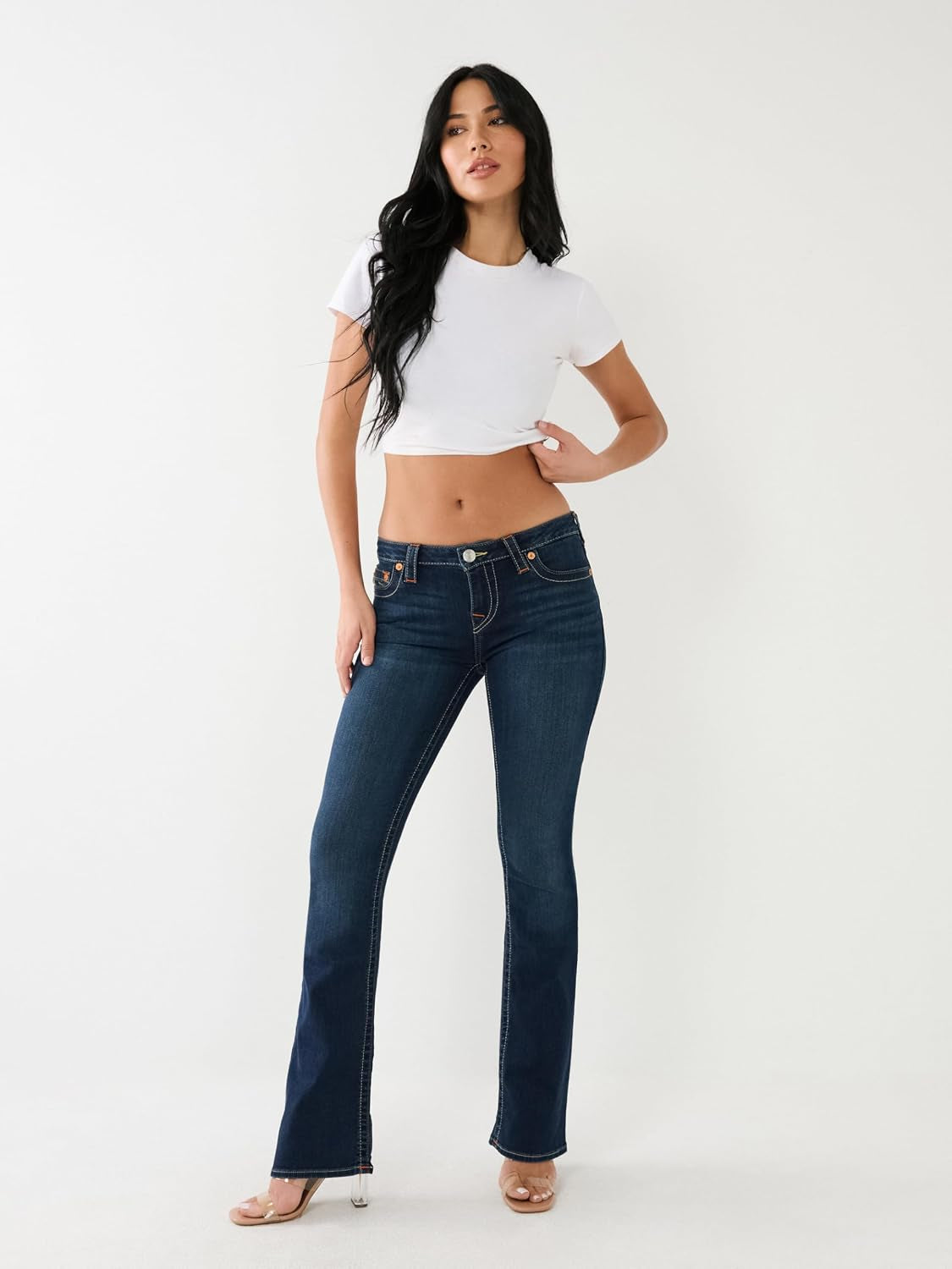 True Religion Women’S Becca Mid Rise Bootcut Jeans – Premium Stretch Denim, Flattering Ladies Jeans